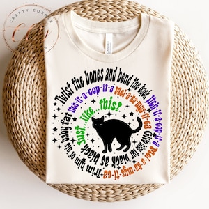 Hocus pocus SVG-Twist The Bones SVG-Hocus Pocus citazione-Thckery Binx citazione-download istantaneo-halloween SVG-cricut file-carino camicia di Halloween