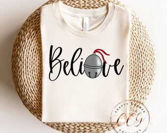 Believe PNG-Polar Bell-Christmas png-Santa-png for sublimation-Christmas sublimate-believe file-digital download-instant download-sublimate