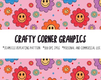 Seamless pattern-Retro flower seamless pattern-boho pattern-hippie-old school-clothing pattern-vintage flower-sublimation-retro background