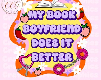 book boyfriend png-kindle sticker-smutty book design-trendy png designs-bookish girly-cute book lover tshirt-romance reader-chili peppers
