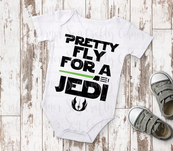 Download Svg Pretty Fly For A Jedi Movie Inspired Baby Etsy
