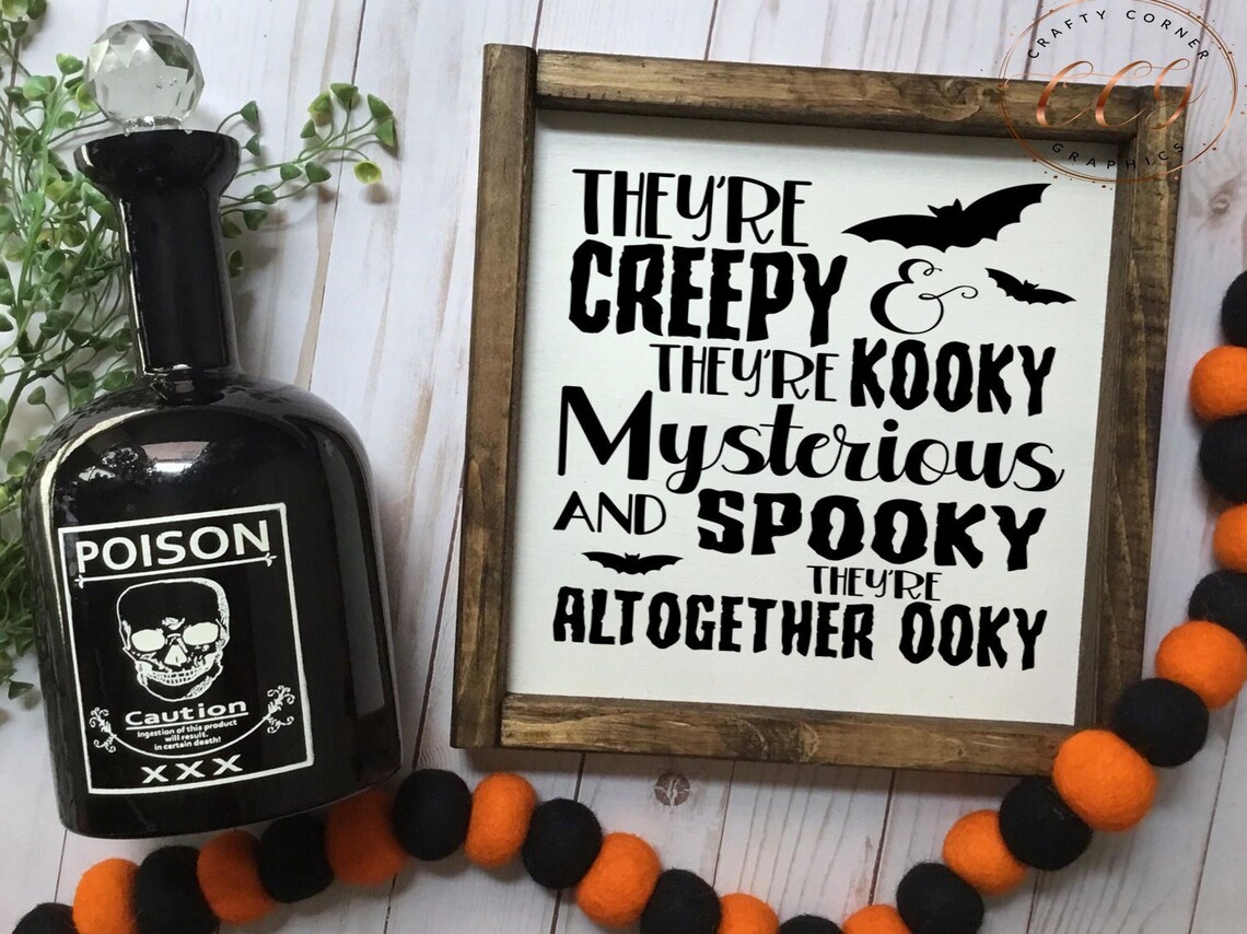Addams Svg-they're Creepy They're Kooky Mysterious and - Etsy