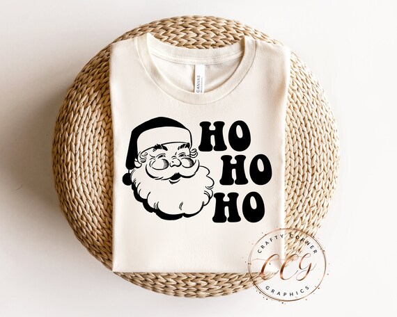 Christmas svg-Santa png-ho ho ho design-vintage santa svg-christmas clipart-santa clipart-xmas home decor-xmas crafts-cricut-silhouette-dxf