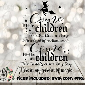 SVG-Sanderson Sister-Hocus Pocus svg-Come little children-Witch-fly-Halloween-movie-song-Quote-Cricut-Instant Download-Digital File-Iron on image 8
