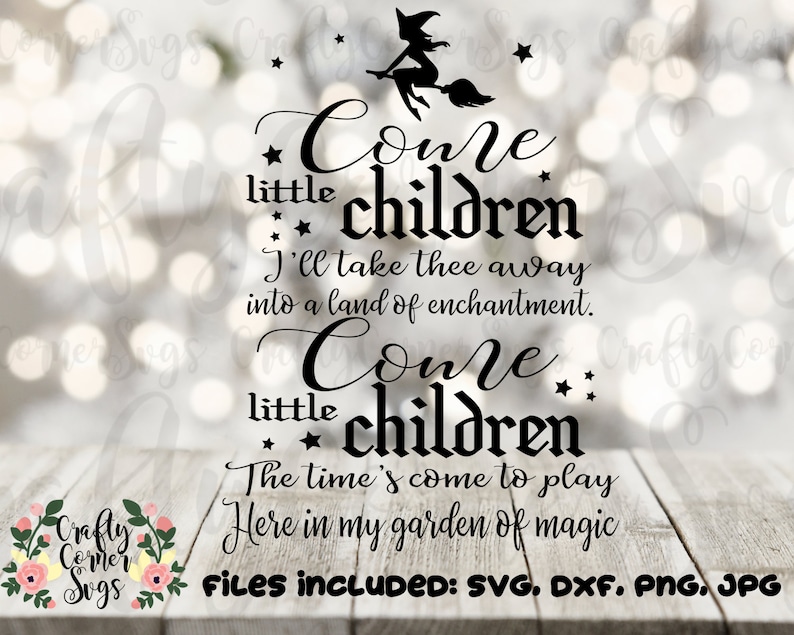 SVG-Sanderson Sister-Hocus Pocus svg-Come little children-Witch-fly-Halloween-movie-song-Quote-Cricut-Instant Download-Digital File-Iron on image 8
