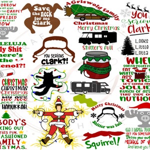 Christimas SVG Bundle-Clark xmas svg-family-ornament svg-shitter&#39;s full RV-Wheres the tylenol-save the neck-clark png-christmas sublimation