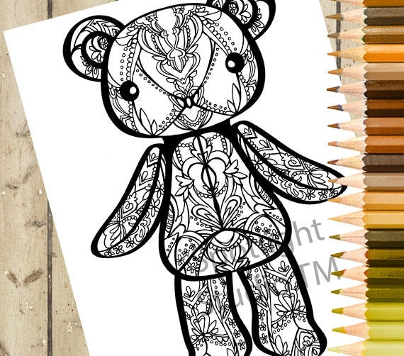 770  Stuffed Bear Coloring Pages  Free