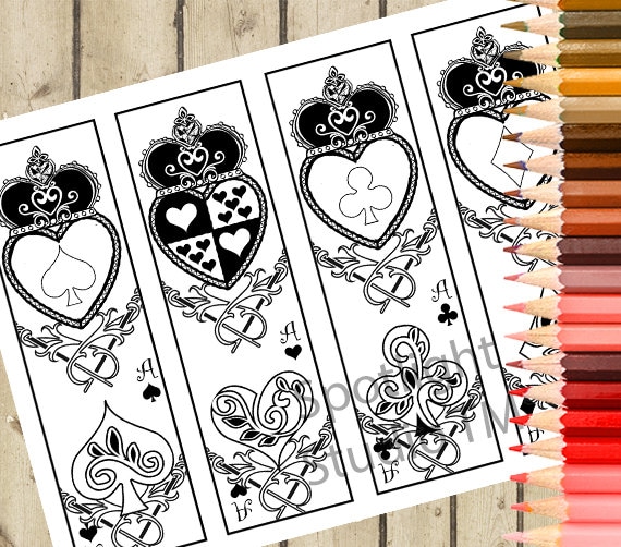 Deck Of Cards Coloring Pages