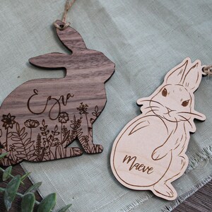 Bunny Basket Tags | Personalized Easter Basket Tags | Easter Basket Stuffers | Easter Basket Filler | Baby's First Easter