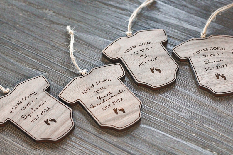 Pregnancy Announcement Ornament Christmas Pregnancy Holiday Pregnancy Announcement Baby's First Christmas 2024 Baby image 5