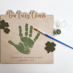 St. Patrick's Day Handprint Kit | Baby's First St. Patricks day | Handprint Art | St. Patrick's Day Craft | Leprechaun Trap