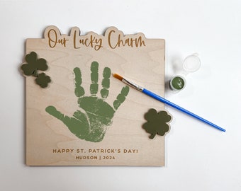 St. Patrick's Day Handprint Kit | Baby's First St. Patricks day | Handprint Art | St. Patrick's Day Craft | Leprechaun Trap