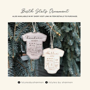 Pregnancy Announcement Ornament Christmas Pregnancy Holiday Pregnancy Announcement Baby's First Christmas 2024 Baby image 3