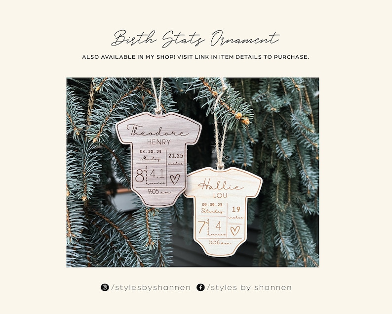 Pregnancy Announcement Ornament Christmas Pregnancy Holiday Pregnancy Announcement Baby's First Christmas 2024 Baby image 3