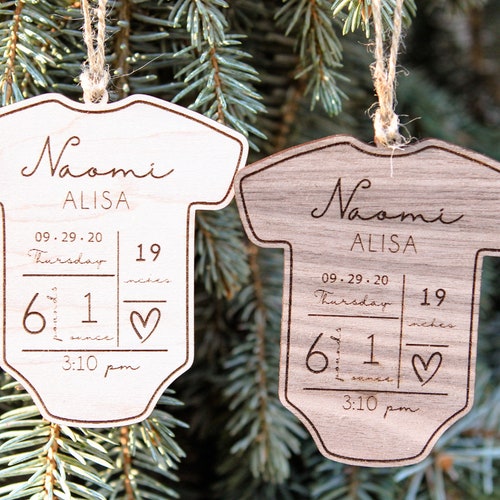 Christmas 2022 Stats Personalized Birth Stats Ornament New Baby Keepsake 2022 | Etsy