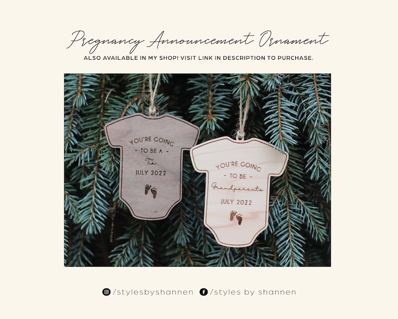 Baby's First Christmas Ornament 2024 Newborn Birth Stats Personalized Baby Keepsake Birth Stats Sign image 5