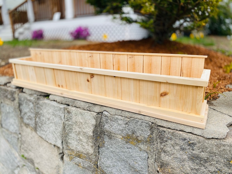 Unfinished Cedar Flower Boxes Etsy
