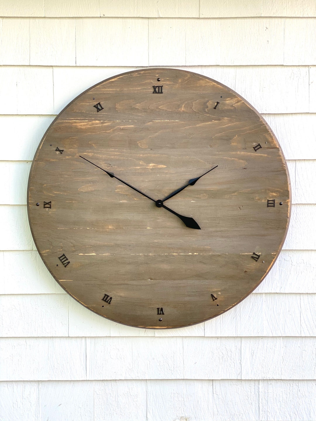 Rustic Barrel Top Clock Etsy
