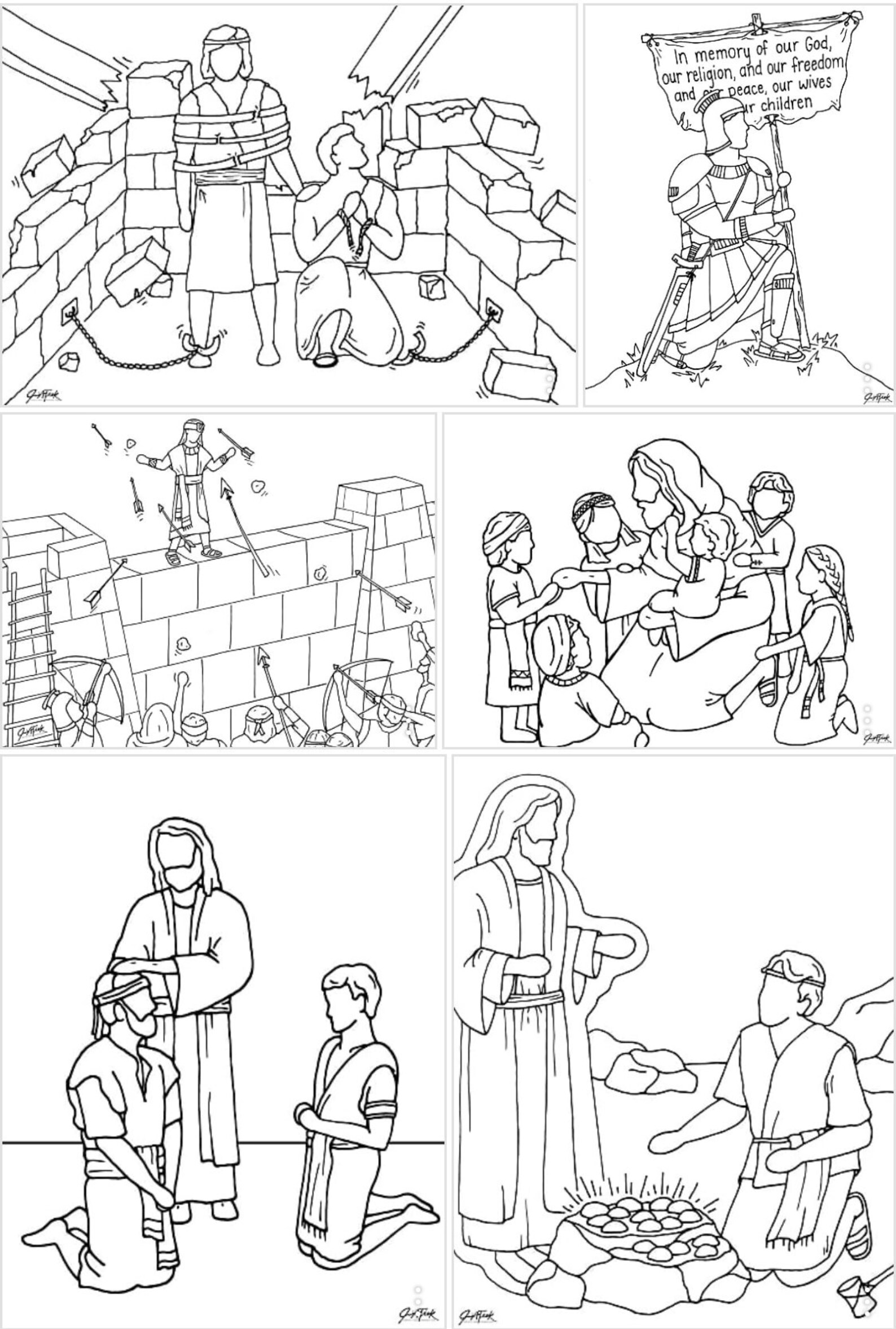 Come Follow Me: Book of Mormon Coloring Pages (church of Jesus Christ ...