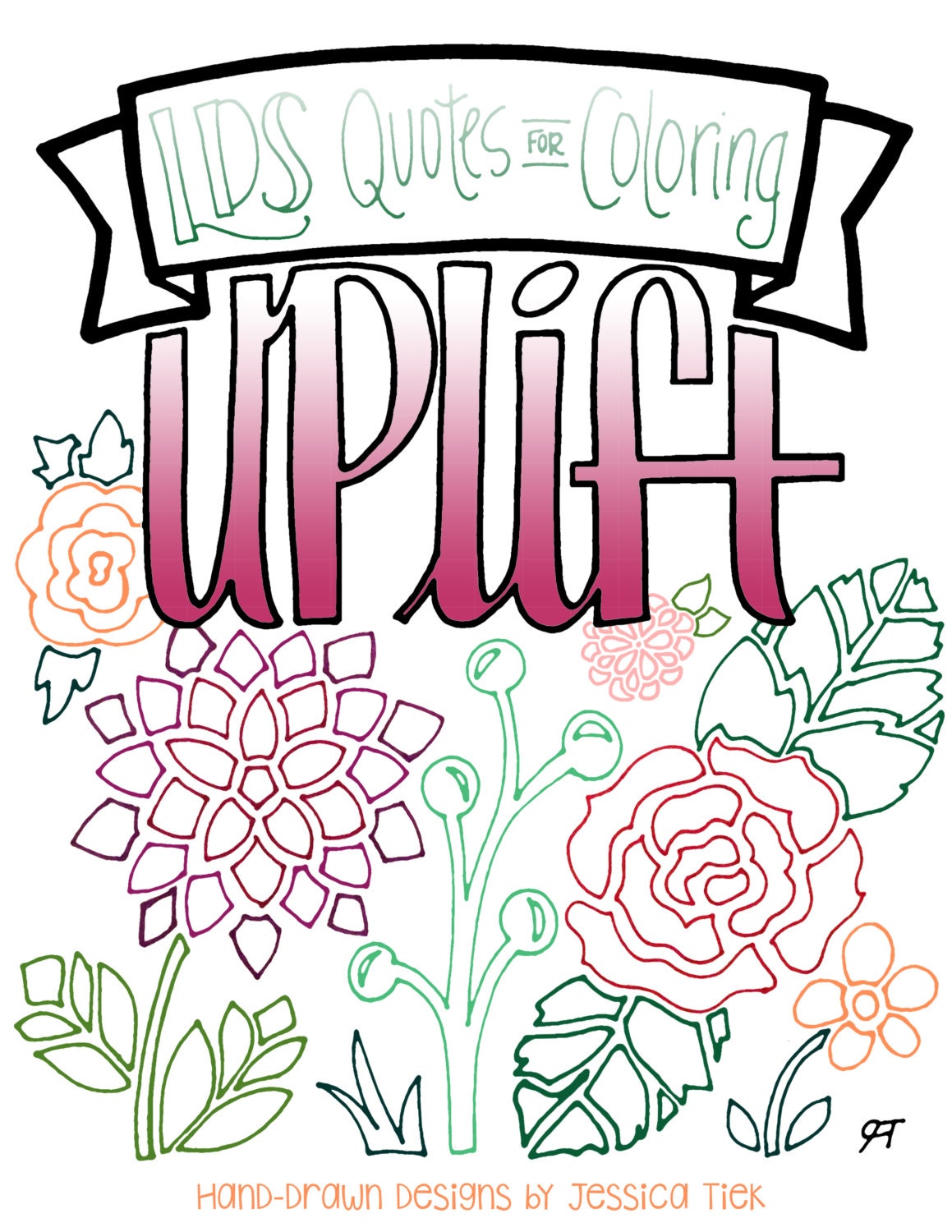 LDS Quotes for Coloring: Uplift. 22 pgs Any age coloring | Etsy