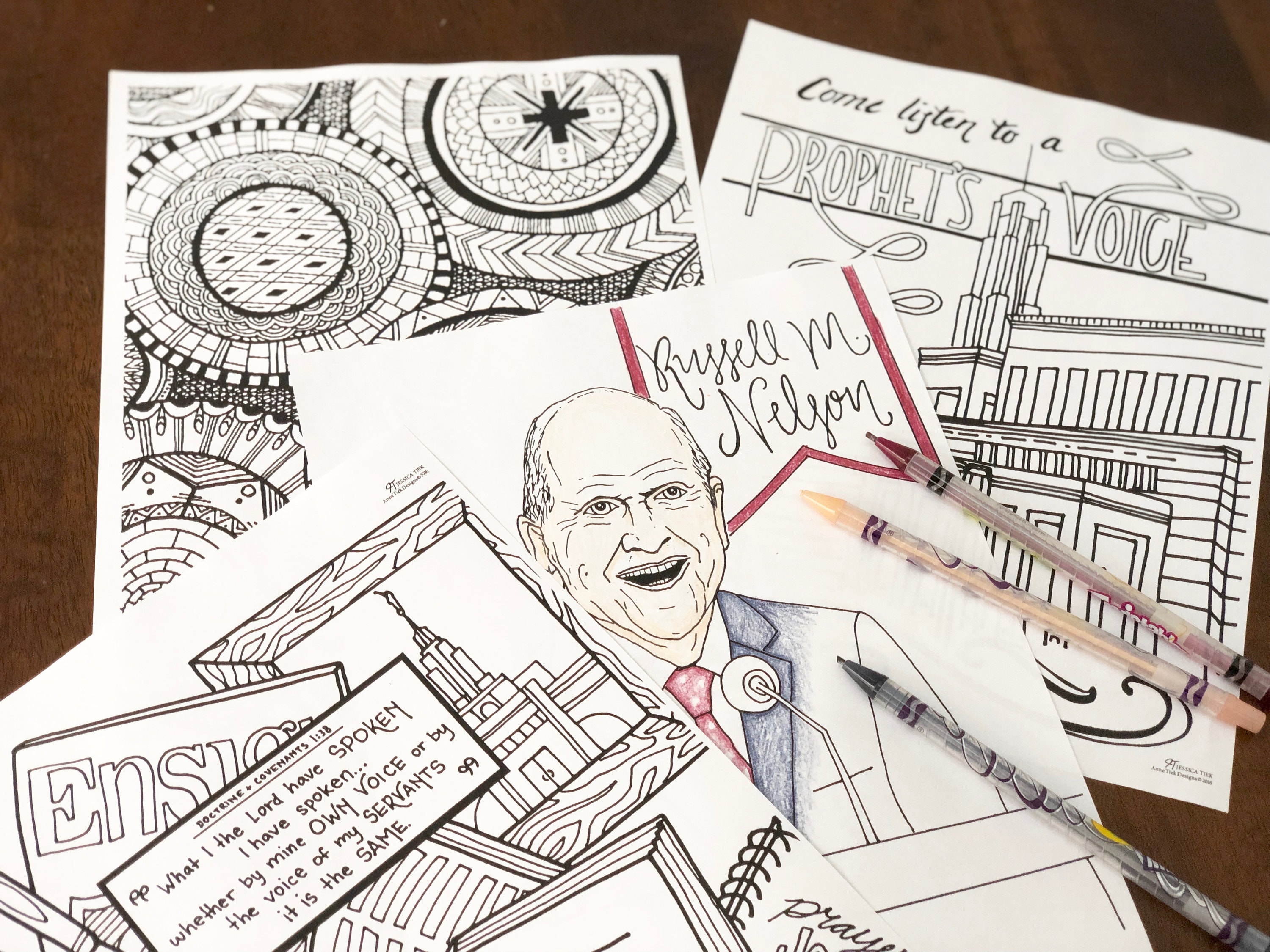 LDS Quotes for Coloring: Follow By Faith. 10 pgs Any age | Etsy