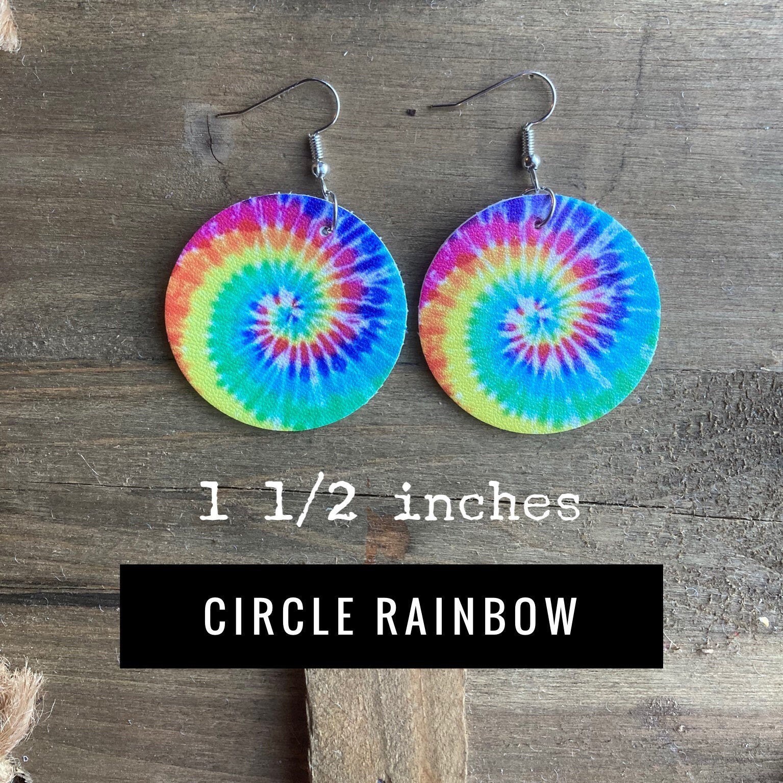 Tie Dye Faux Leather Earrings Tie Dye Earrings Tie Dye Tie Etsy