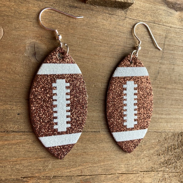 Prep Obsessed - Glitter Football Earrings main image 0