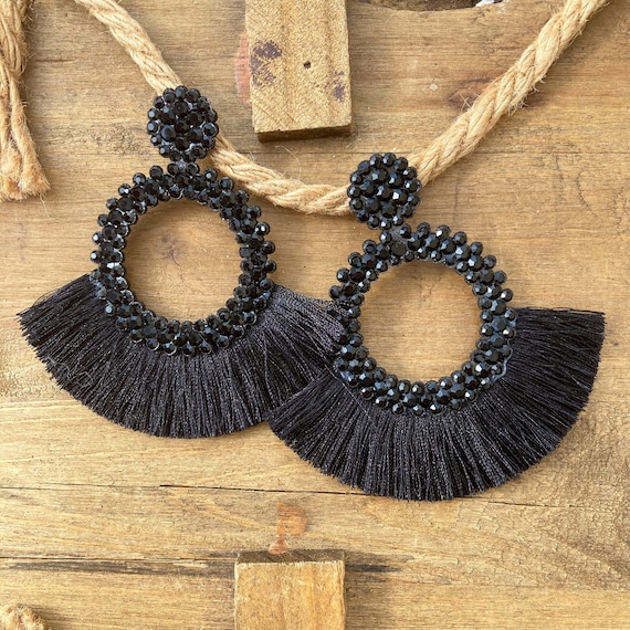 Buy Black Earrings for Women by Oomph Online  Ajiocom