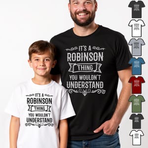 Family Surname T Shirt - It's a Surname Thing You Wouldn't Understand Tshirts for Family Reunion, Holidays, Party Tee. Personalised T-shirts