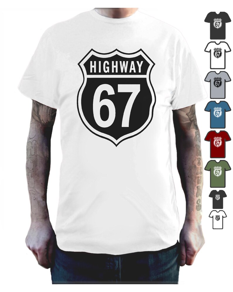 Highway 67 T-Shirt – Funny 6 7 Trend Top for Kids and Teens – 67 Meme T Shirt Viral Tee T Shirt Tee Shirt Tshirt Teenager Six Seven Slogan image 10