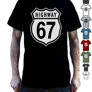 Highway 67 T-Shirt – Funny 6 7 Trend Top for Kids and Teens – 67 Meme T Shirt Viral Tee T Shirt Tee Shirt Tshirt Teenager Six Seven Slogan image 9