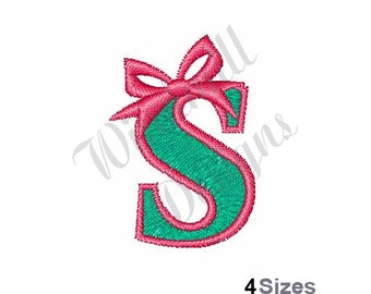 Pretty Princess Font Letter S - Machine Embroidery Design, Embroidery Designs, Embroidery Patterns, Embroidery Files, Instant Download