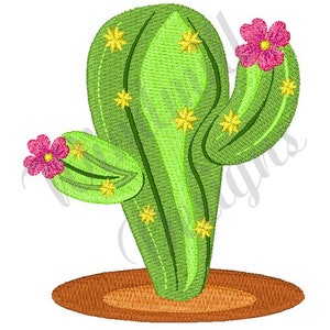 Flowering Cactus Machine Embroidery Design, Embroidery Designs, Machine Embroidery, Embroidery Patterns, Embroidery Files, Instant Download