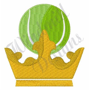 Tennis Crown - Machine Embroidery Design, Embroidery Designs, Embroidery Patterns, Embroidery Files, Instant Download