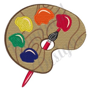 Artist Paint Palette - Machine Embroidery Design, Embroidery Designs, Machine Embroidery, Embroidery Patterns & Files, Instant Download