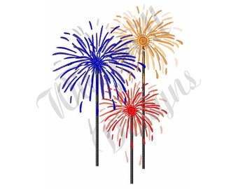 Firework Display -Machine Embroidery Design, Embroidery Designs, Machine Embroidery, Embroidery Patterns, Embroidery Files, Instant Download
