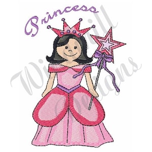 Princess - Machine Embroidery Design, Embroidery Designs, Machine Embroidery, Embroidery Patterns, Embroidery Files, Instant Download