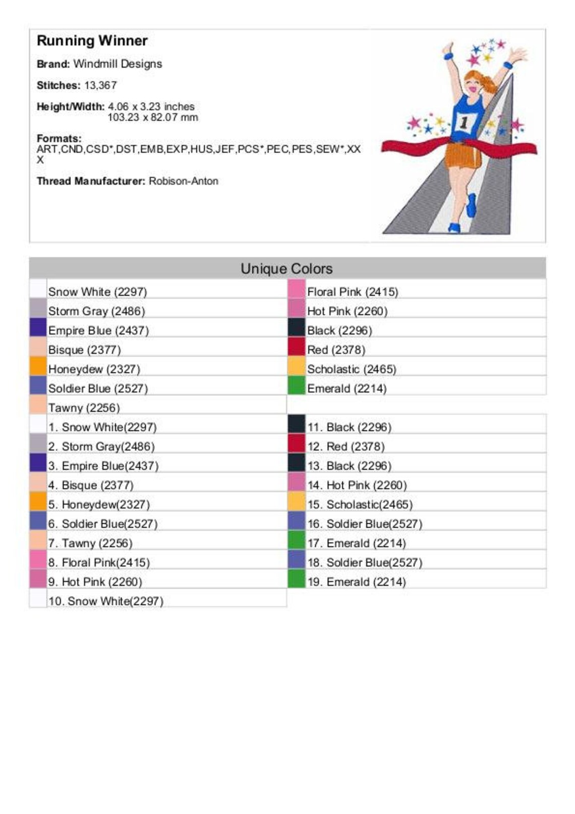 Marathon Pattern Marathon Runner - Machine Embroidery Design, Embroidery Designs ...