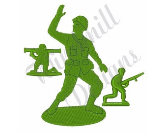 Green Army Men Toys - Machine Embroidery Design, Embroidery Designs, Embroidery, Embroidery Patterns, Embroidery Files, Instant Download
