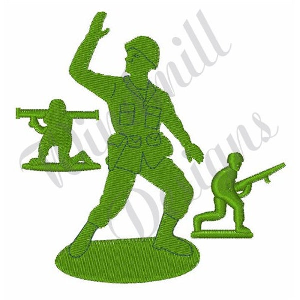 Green Army Men Toys - Machine Embroidery Design, Embroidery Designs, Embroidery, Embroidery Patterns, Embroidery Files, Instant Download