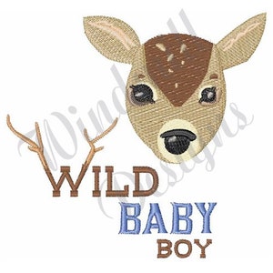ワイルドベビーボーイ - 機械刺繍デザイン、刺繍デザイン、機械刺繍、刺繍パターン、刺繍ファイル、即時ダウンロード