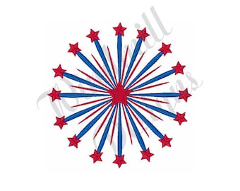 Patriotic Stars - Machine Embroidery Design, Embroidery Designs, Machine Embroidery, Embroidery Patterns, Embroidery Files, Instant Download