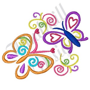 Butterflies - Machine Embroidery Design, Embroidery Designs, Machine Embroidery, Embroidery Patterns, Embroidery Files, Instant Download