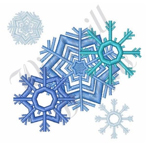 Snowflakes -Machine Embroidery Design, Embroidery Designs, Machine Embroidery, Embroidery Patterns, Embroidery Files, Instant Download