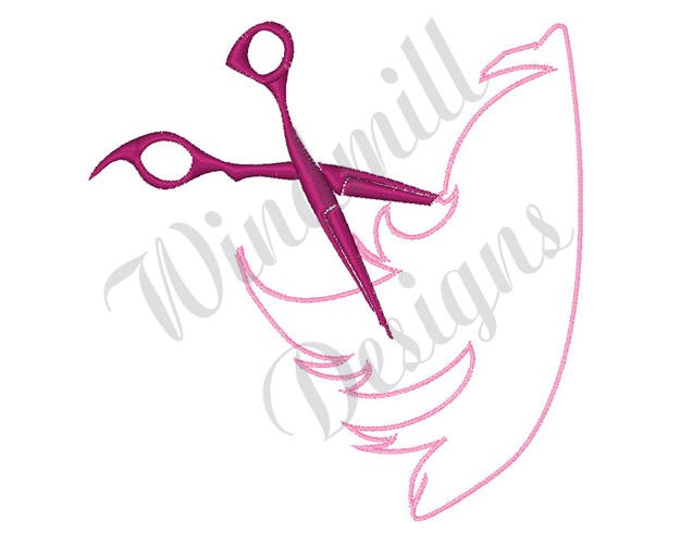 Hair Stylist Machine Embroidery Design Embroidery Designs Etsy