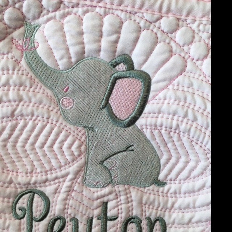 Little elephant machine embroidery design embroidery  etsy