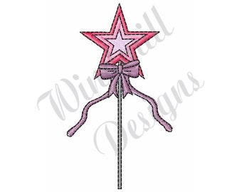 Magic Wand Star - Machine Embroidery Design, Embroidery Designs, Machine Embroidery, Embroidery Patterns, Embroidery Files, Instant Download
