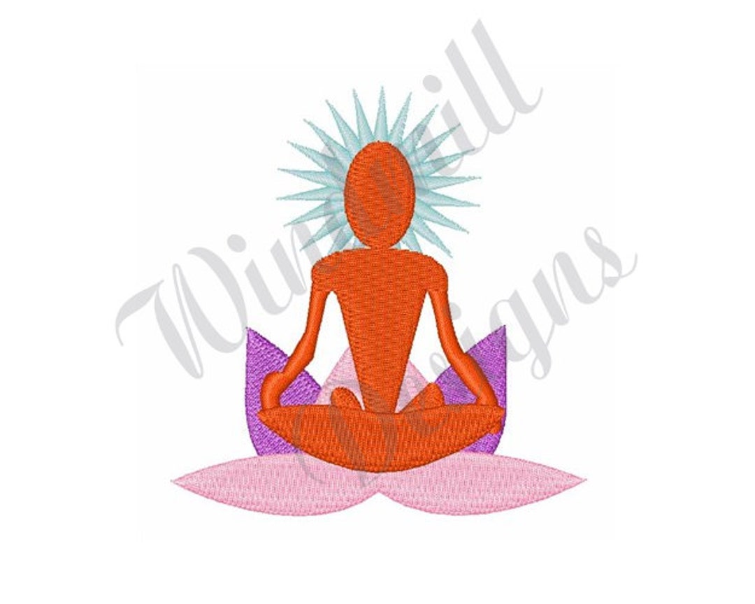 Yoga machine Embroidery Design Embroidery Designs Machine Etsy