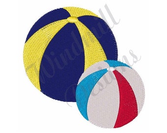 Beach Balls - Machine Embroidery Design, Embroidery Designs, Machine Embroidery, Embroidery Patterns, Embroidery Files, Instant Download