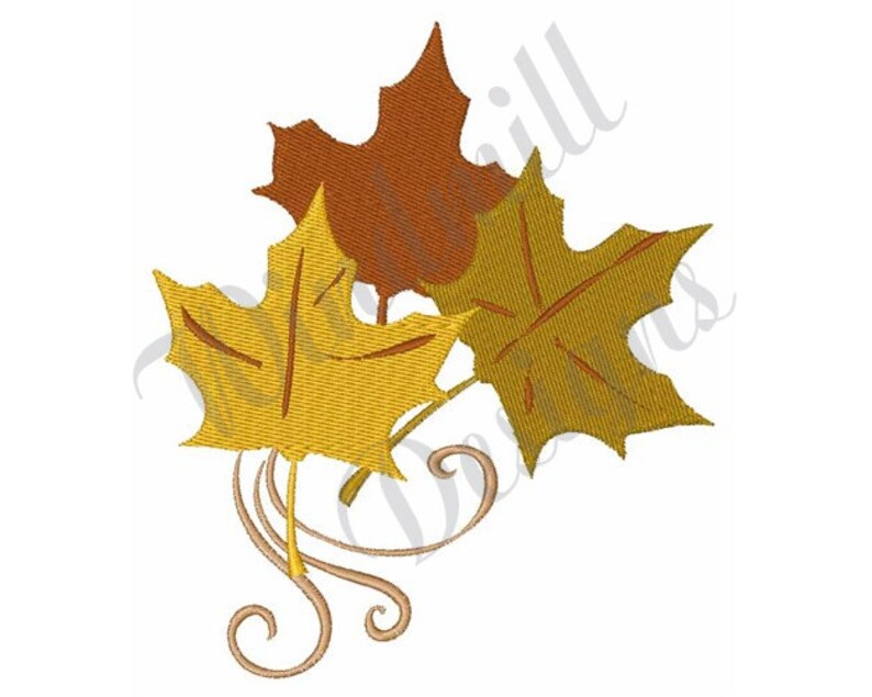 Instant Download Machine Embroidery Embroidery Designs Fall Leaves Machine Embroidery Design Embroidery Files Embroidery Patterns